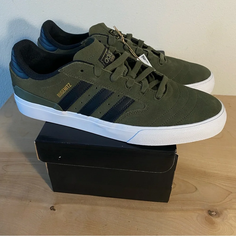 Adidas Busenitz Vulc 2 Olive Green - Size 10
